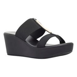 Carvela Comfort Sapphire Wedge Heeled Sandals, Black